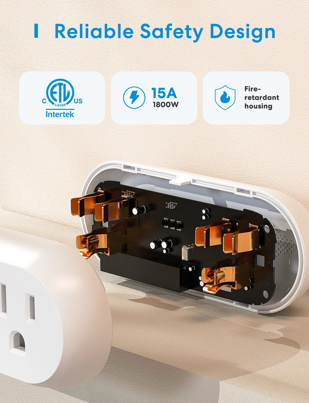 Meross HomeKit 2 In 1 WiFi Dual Smart Plug Outlet US Smart Socket Remote Voice Control Support Alexa Google Home SmartThings