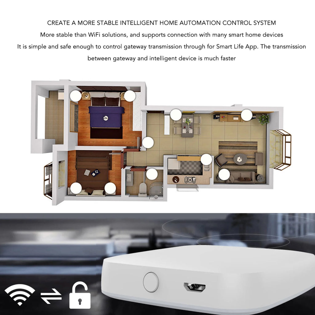 Premium Smart Home Hub Infrared Sensing Wide Stable for Tuya APP Remote Control Wifi Bluetooth Gateway Hub Smart Home Automation