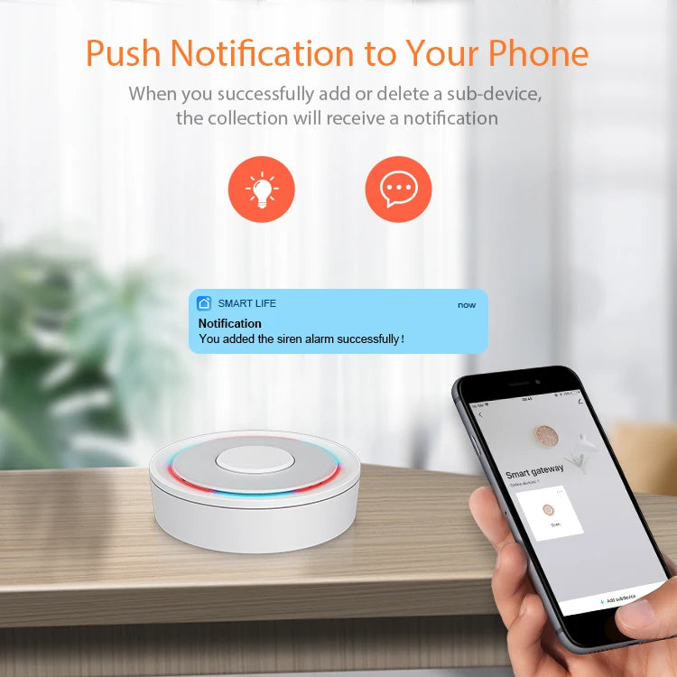 Tuya Smart Life ZigBee Smart Wireless/Wired Gateway Hub SmartHome Bridge Remote Linkage Devices WiFi Central Control Host IOS