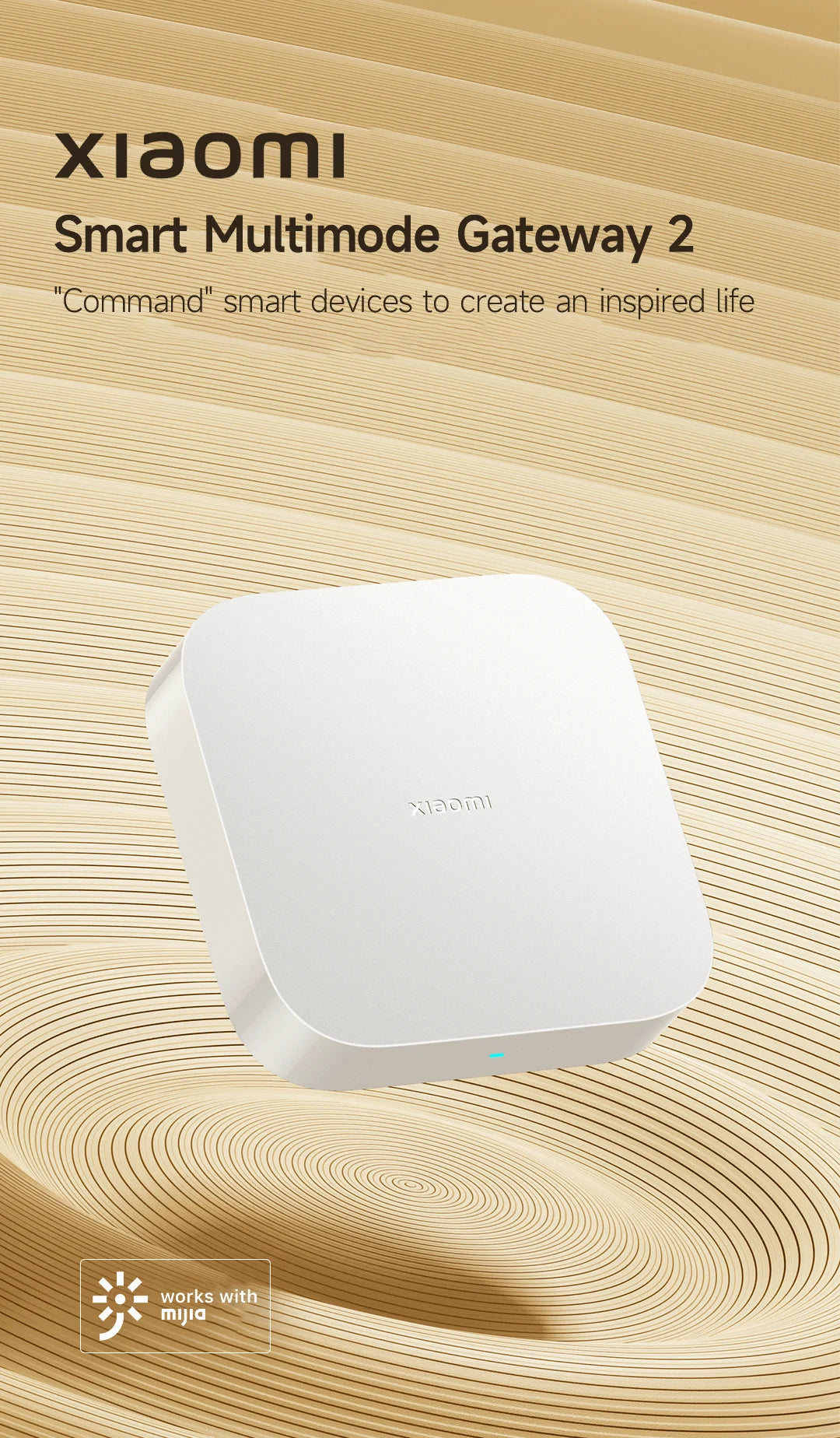 Xiaomi Smart Home Hub 2 Dual Wi-Fi 5G RJ45 Port Bluetooth Mesh Zigbee 3.0 Mijia Intelligent Hub Wired Network Mijia Gateway