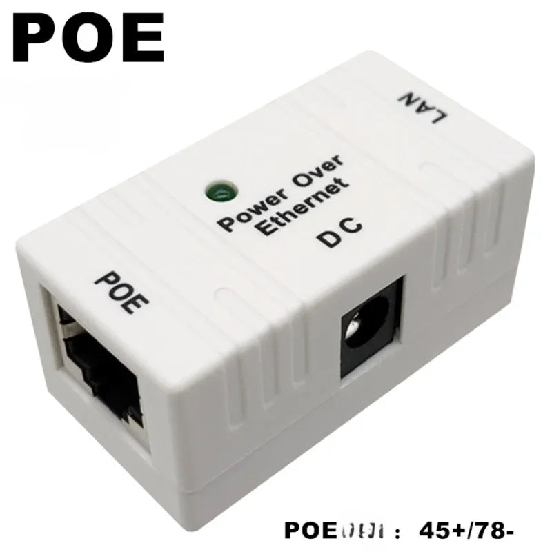1000/100 Mbps 5V 12V 24V 48V/1A POE Injector Power Splitter for IP Camera POE Adapter Module  Accessories