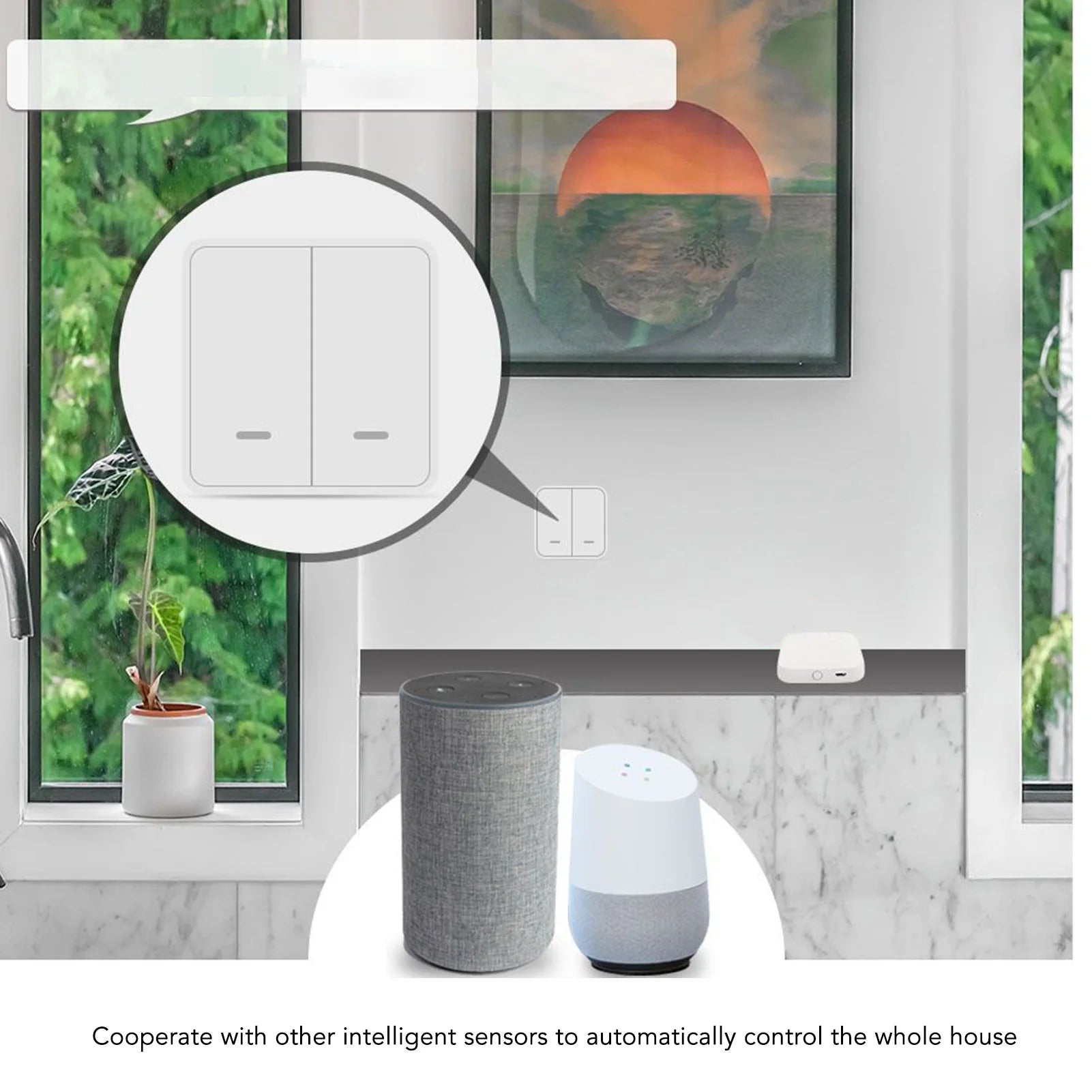 Premium Smart Home Hub Infrared Sensing Wide Stable for Tuya APP Remote Control Wifi Bluetooth Gateway Hub Smart Home Automation