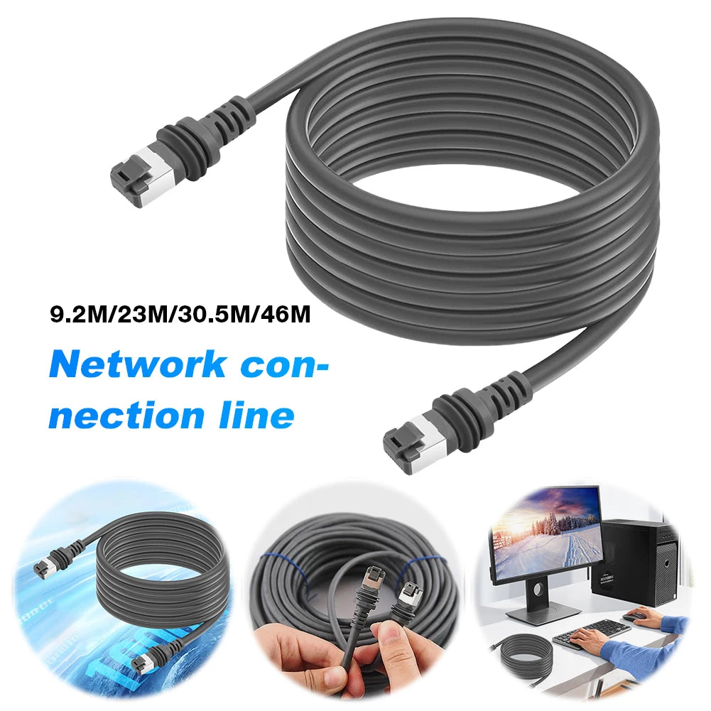 For Starlink Gen 3 Cable Waterproof Ethernet Cable Replacement Extension Cable for Starlink V3 Rectangular Satellite